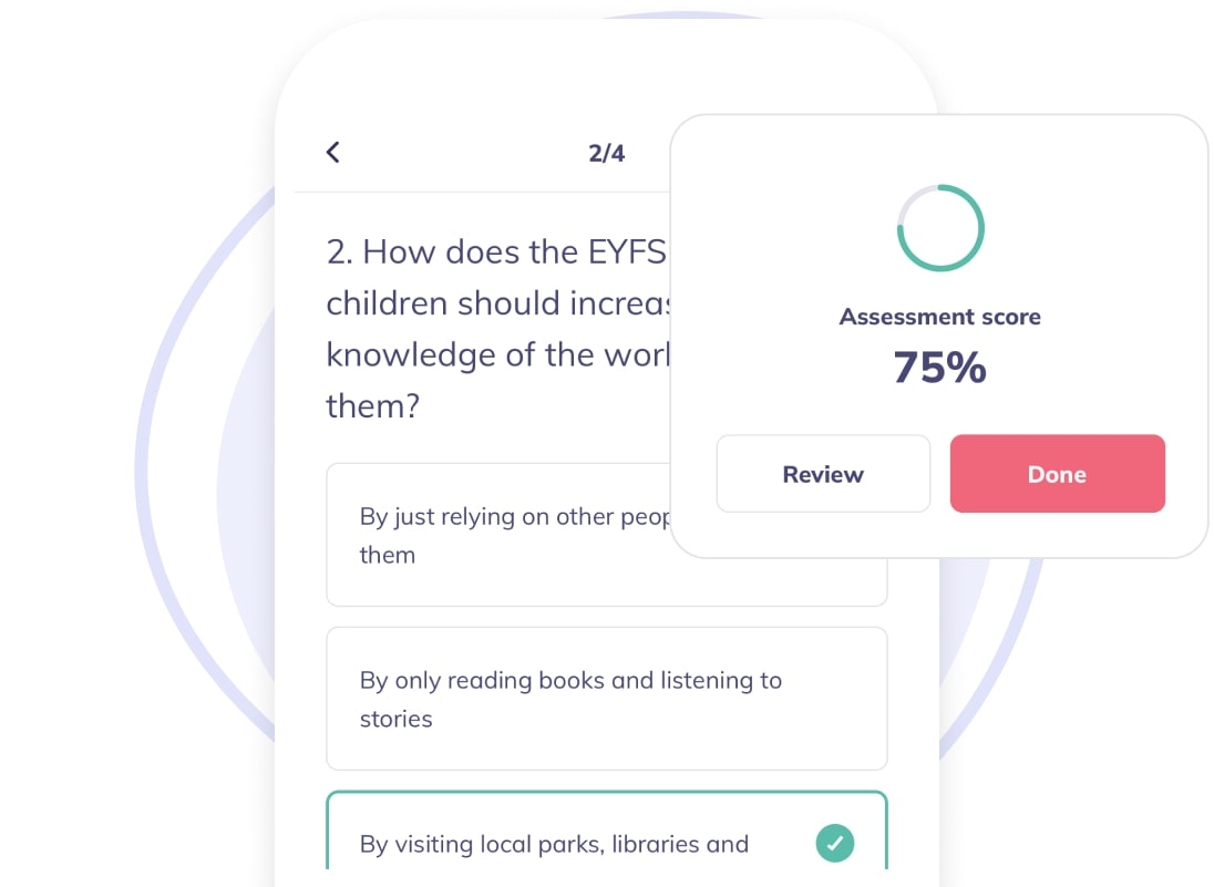 tiney app screenshot of training process